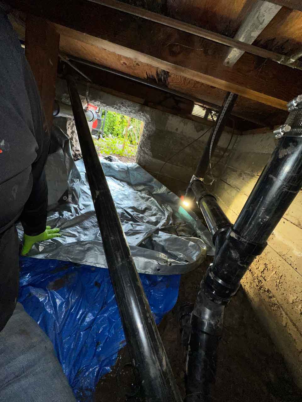 Bathroom Drain Line Re-Pipe